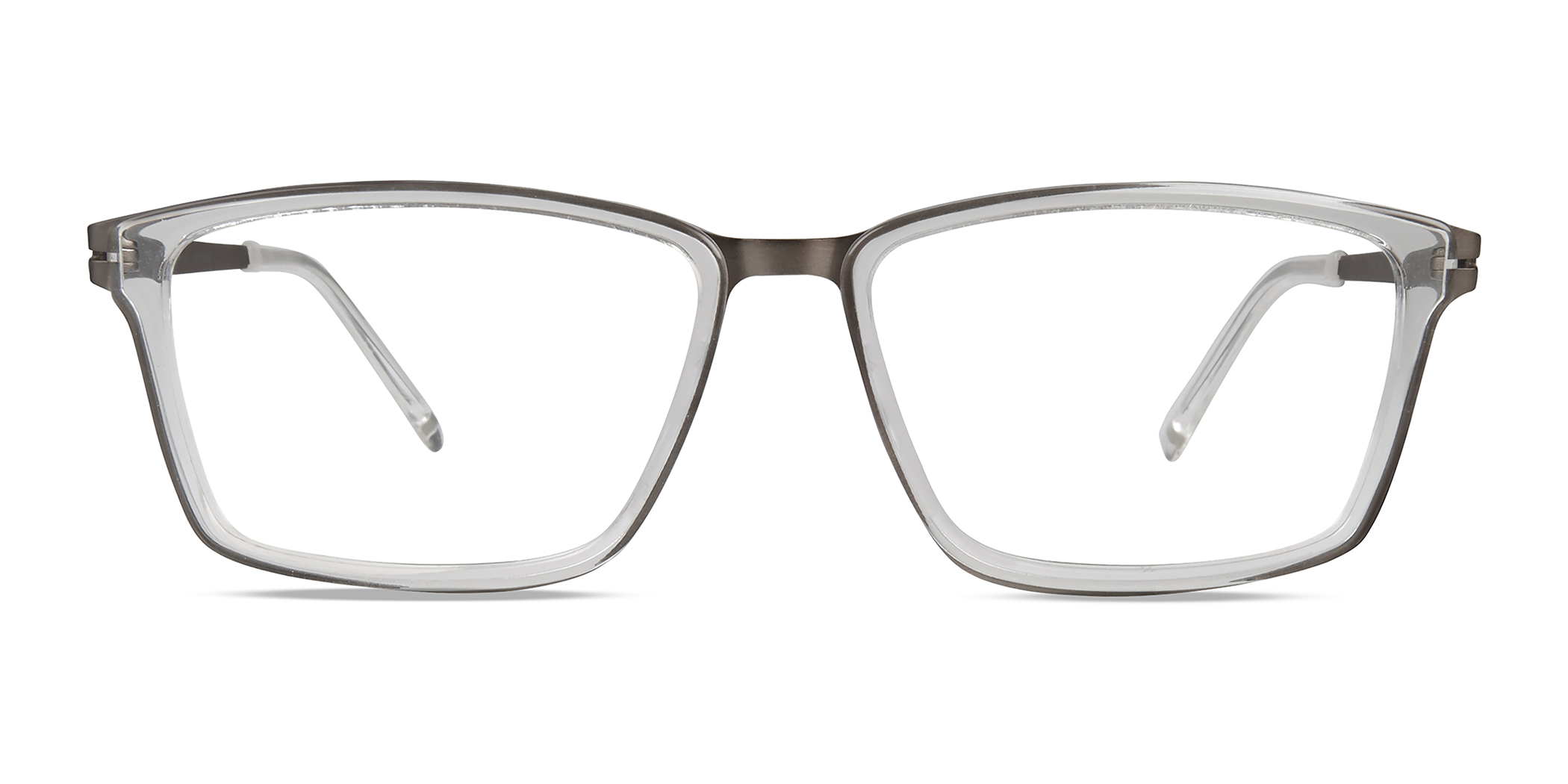 Modo 4511 rectangle eyeglasses in Crystal/Gunmetal