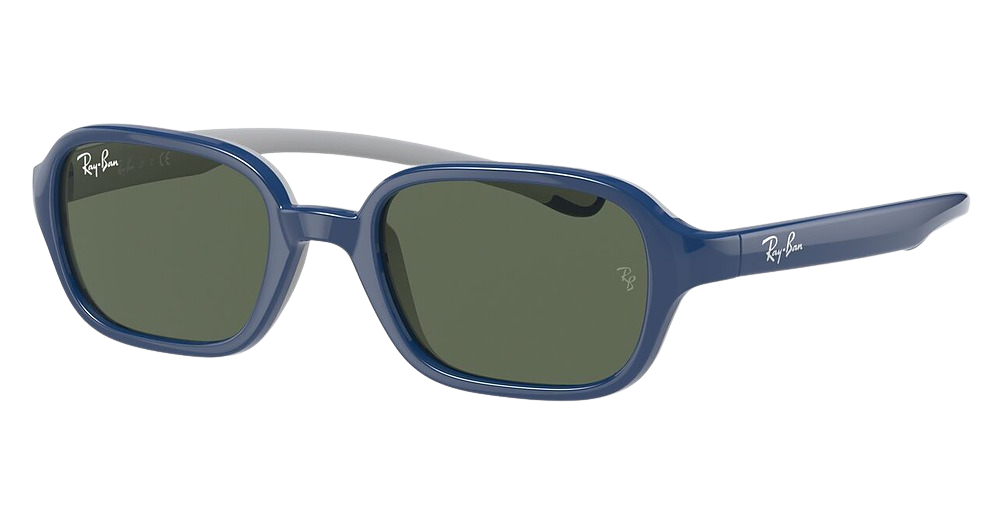 BLUE ON RUBBER GREY / DARK GREEN