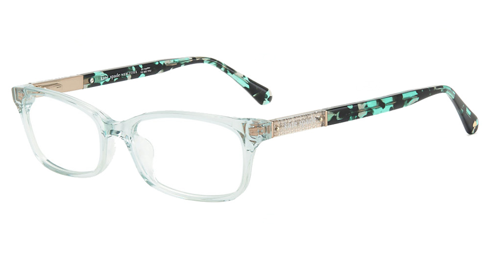 Kate Spade LAUREL rectangle eyeglasses in Green