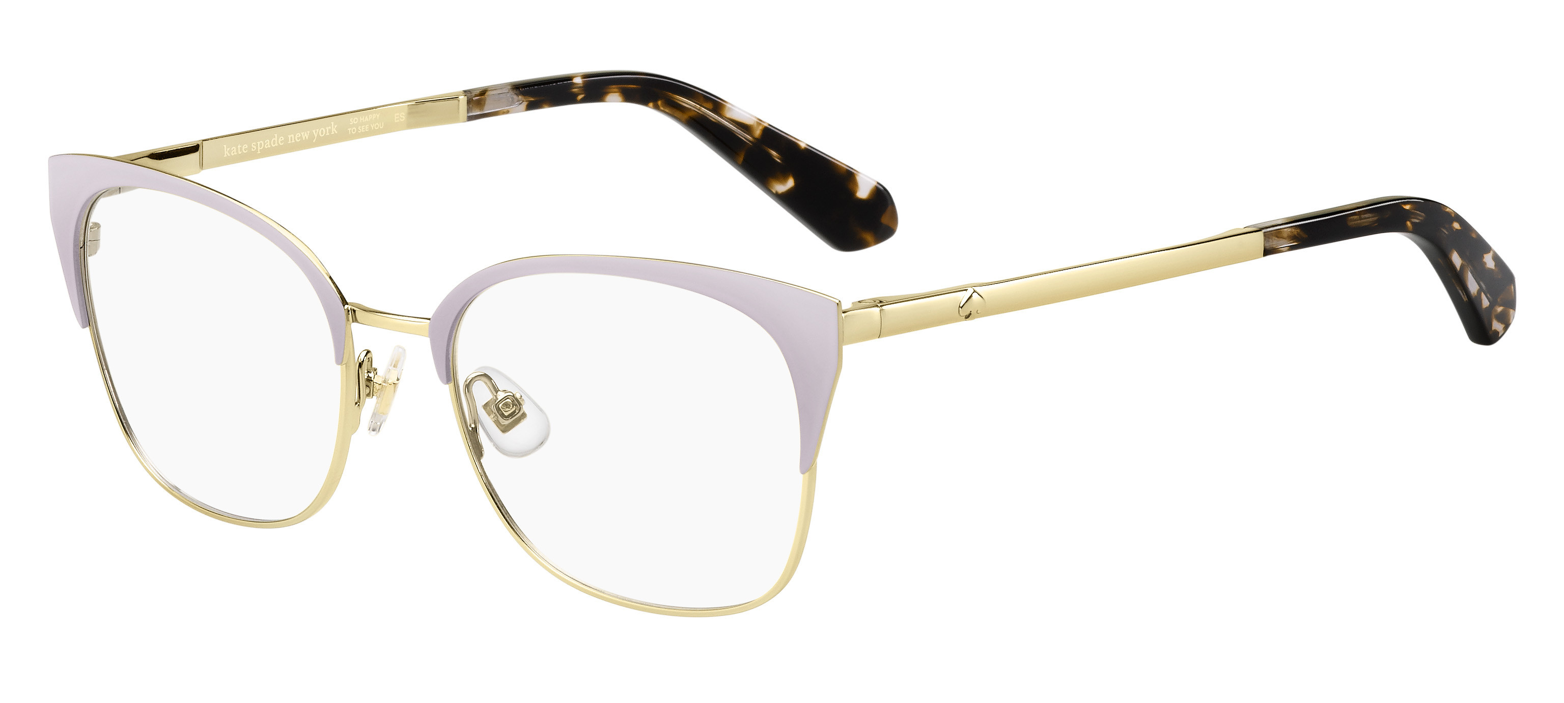 Kate Spade Kalie round eyeglasses in Plum