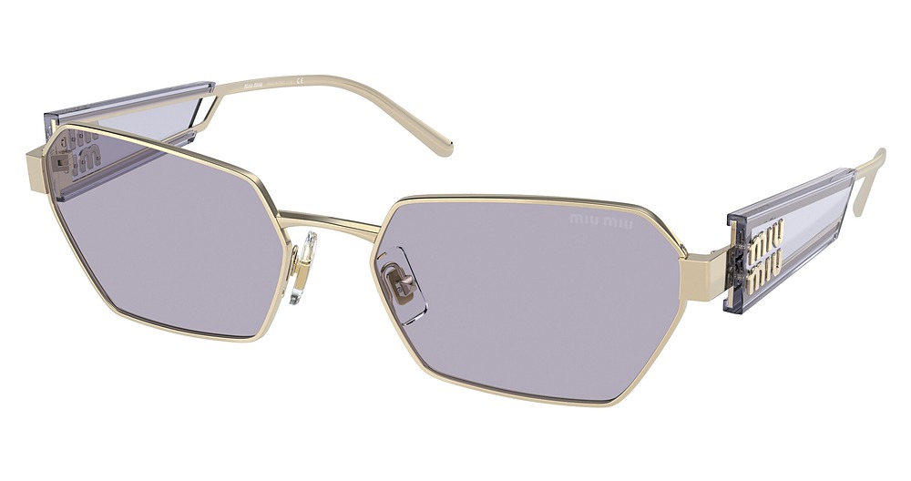 Miu Miu MU 53WS cateye sunglasses in Pale Gold/Violet