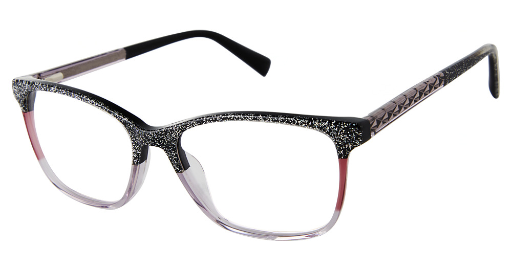 black/glitter