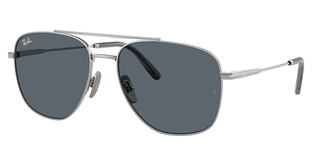 Ray-Ban RB8097 WILLIAM TITANIUM sunglasses in Silver/Blue