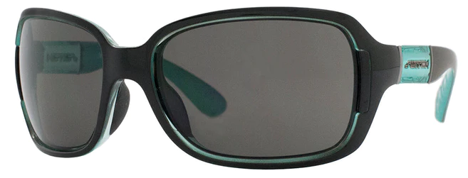 Shiny Black Teal / Polarized True Color Grey Reflection Silver