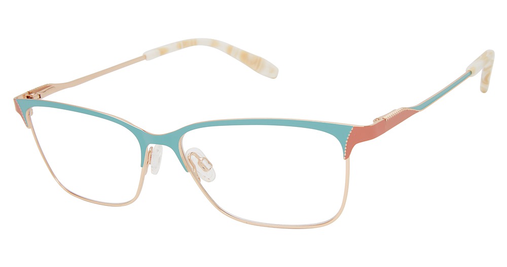 teal/rose