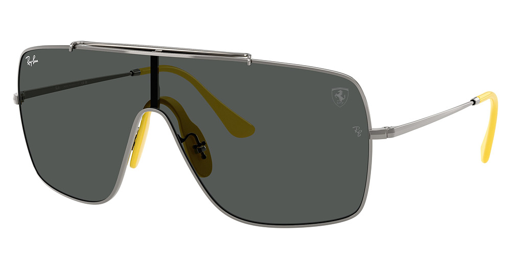 Ray-Ban RB3697M aviator sunglasses in Gunmetal/Dark Grey