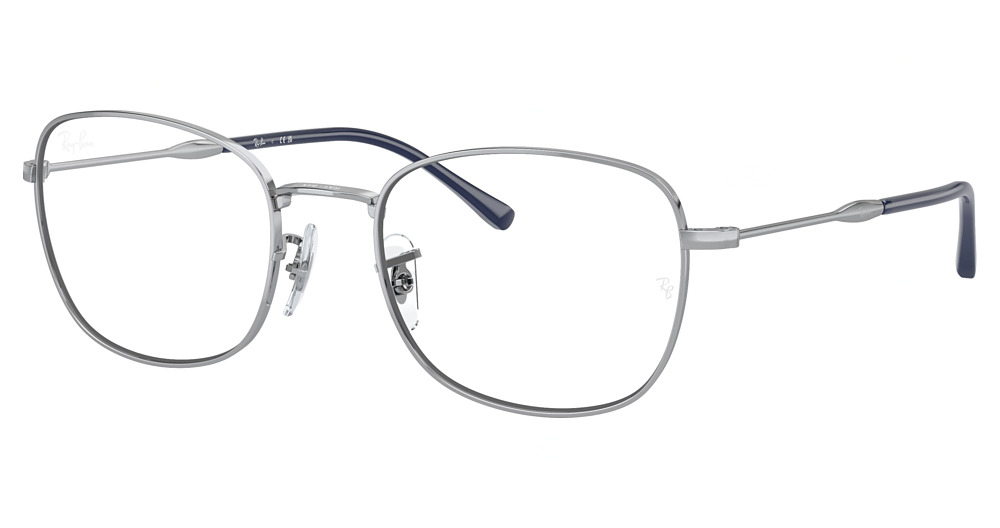 Ray-Ban RX6497 round eyeglasses in Silver