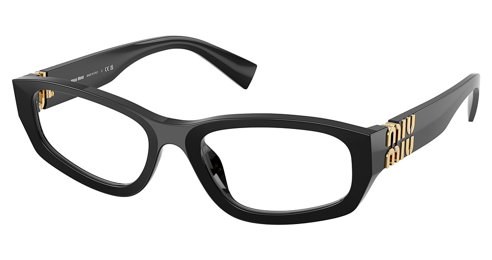 Miu Miu MU 04YV rectangle eyeglasses in Black