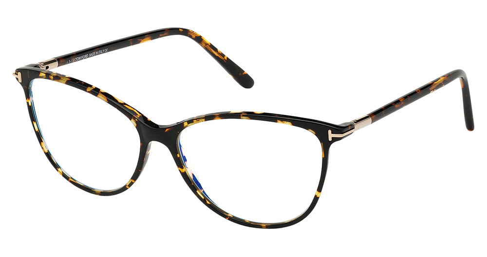 Tom Ford FT5616-B square eyeglasses in Havana/Other