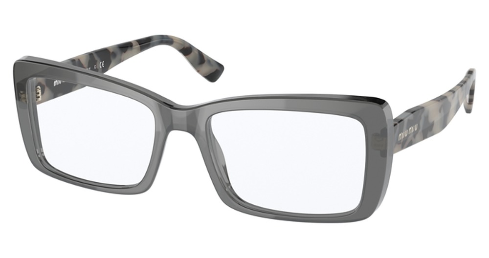 Miu Miu MU 03SV rectangle eyeglasses in Black Trasparent