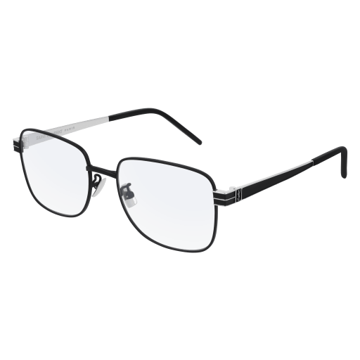 Saint Laurent SL M56 square sunglasses in Black Black Transparent
