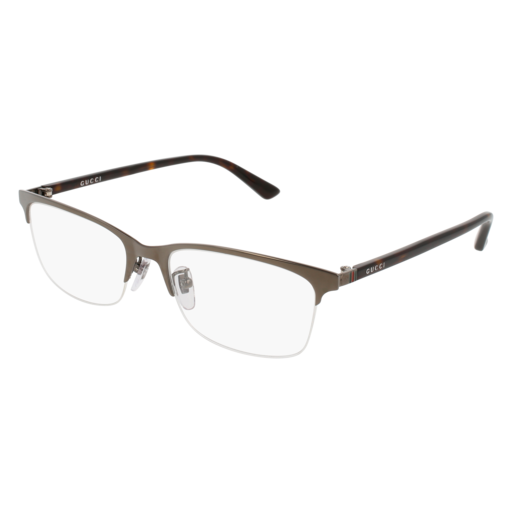 Gucci GG0132OJ rectangle eyeglasses in Havana