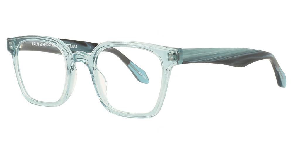 Light Blue Crystal/Blue Horn