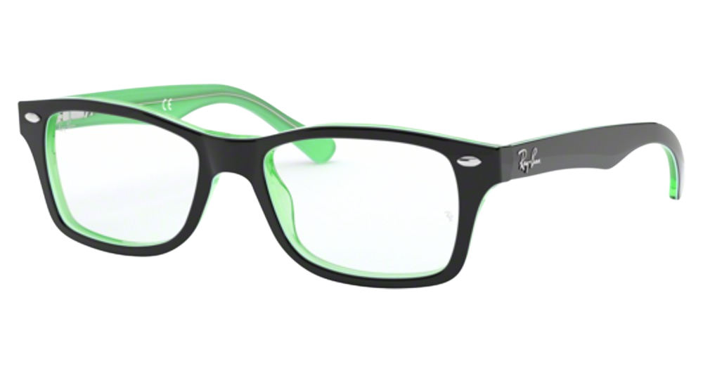 BLACK ON GREEN TRANSPARE