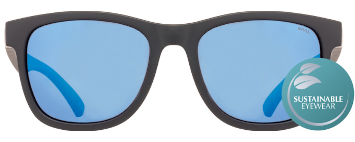 Matte Black / Mirror Ice Blue
