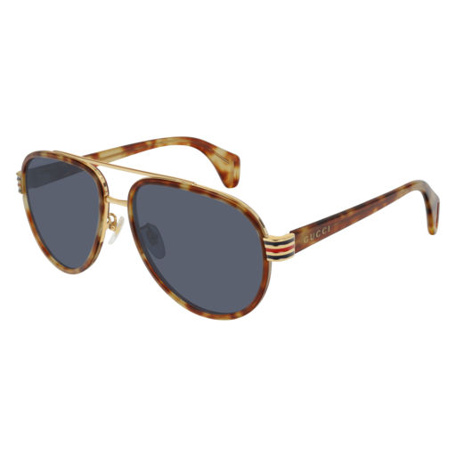 Gucci GG0447S round sunglasses in Havana