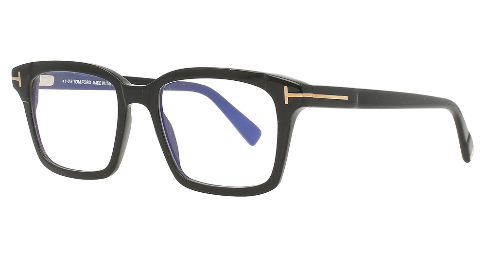 Tom Ford FT5661-B square eyeglasses in Shiny Black