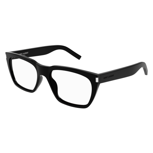 Saint Laurent SL 598 OPT rectangle eyeglasses in Black Black Transparent