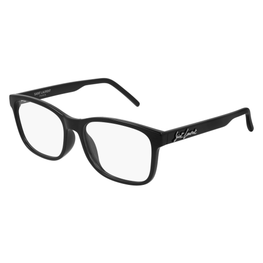 Saint Laurent SL 398 rectangle sunglasses in Black Black Transparent
