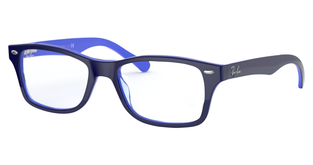 BLUE ON TRANSPARENT LIGH