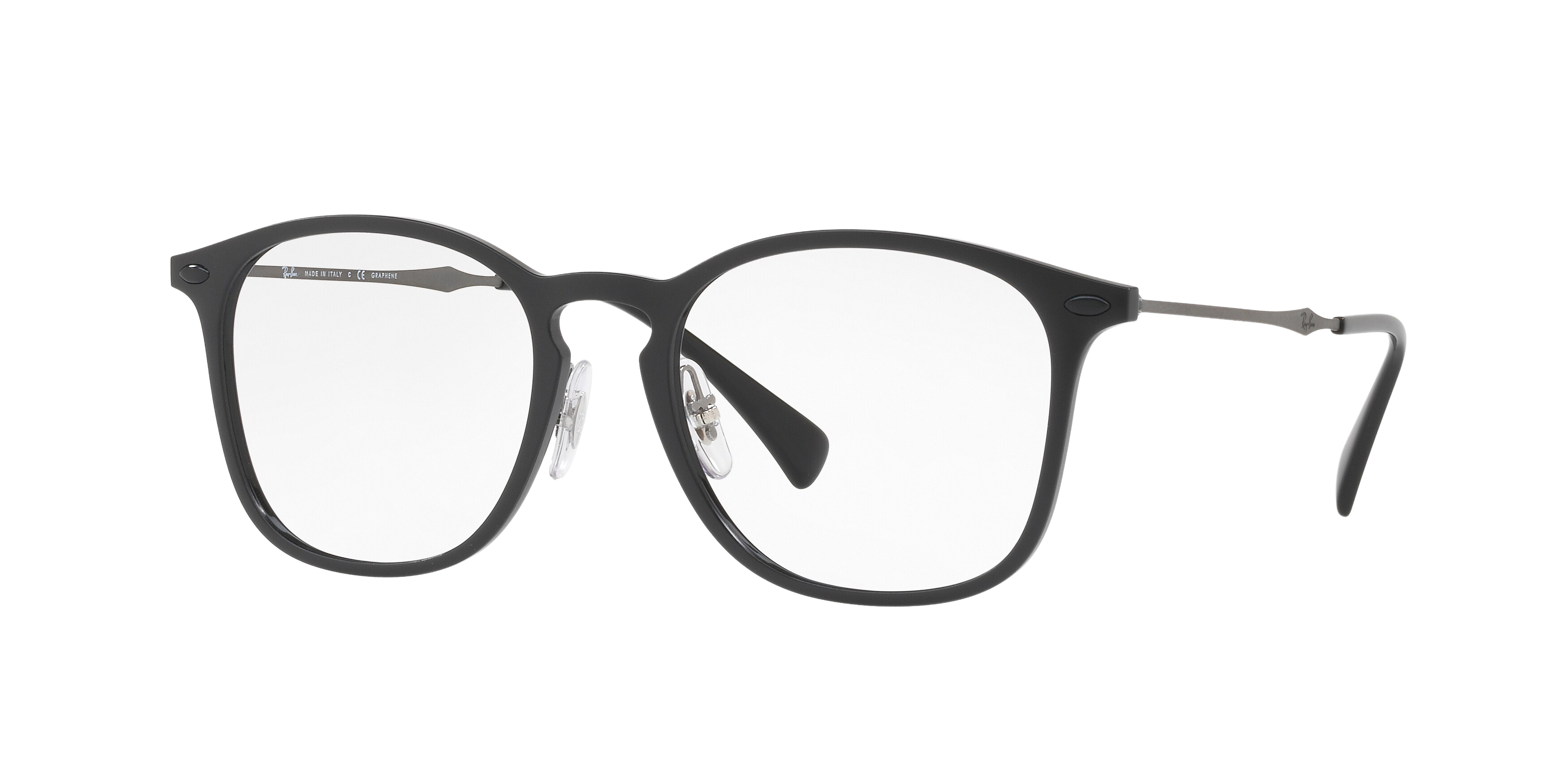 Ray-Ban RX8954 square eyeglasses in Black Graphene