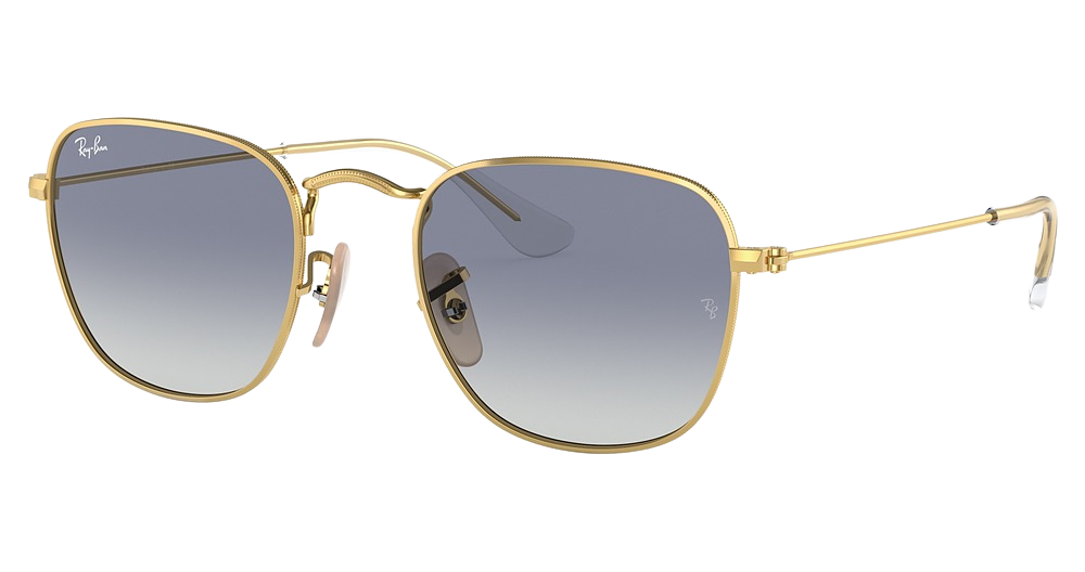 Ray-Ban RJ9557S JUNIOR FRANK round sunglasses in Arista/Light Grey Grad Dark Blue