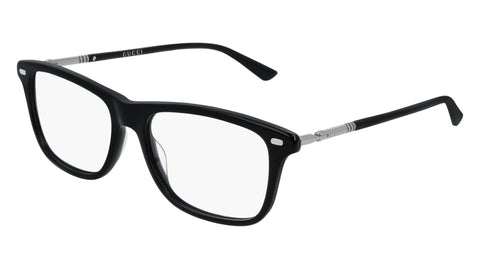 Gucci GG0519O rectangle eyeglasses in Black Ruthenium Transparent
