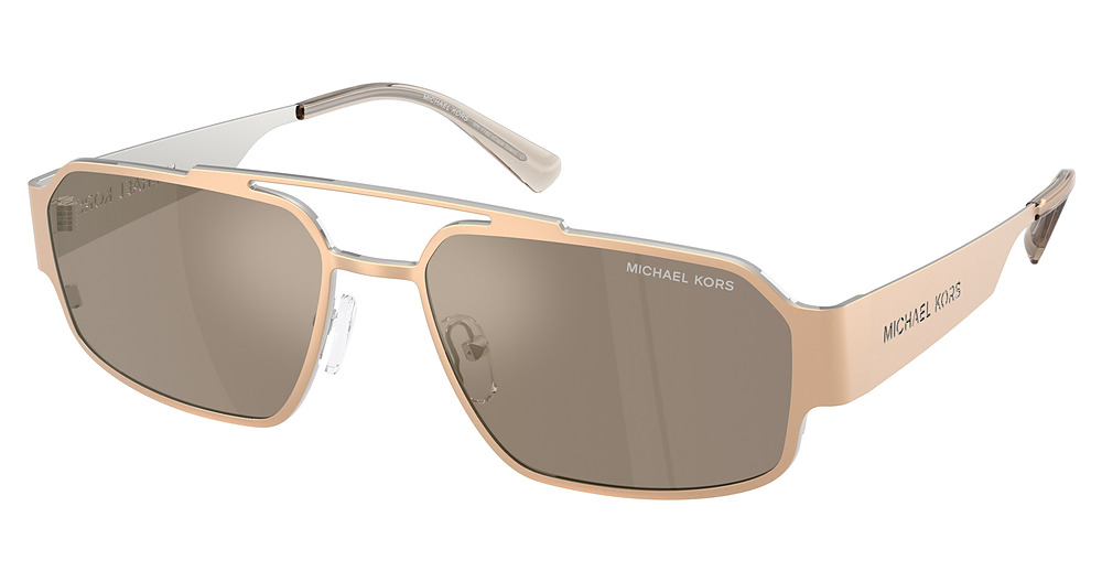 GOLD MATTE / BROWN MONO SILVER MIRROR