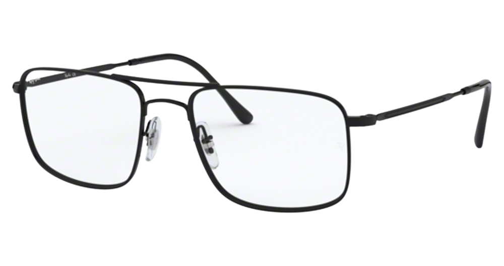 Ray-Ban RX6434 rectangle eyeglasses in Black