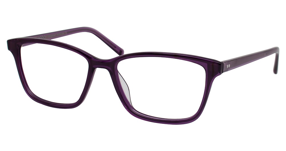 Modo 6602 round eyeglasses in Plum