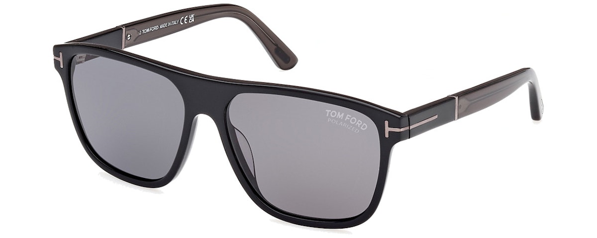 shiny black / smoke polarized