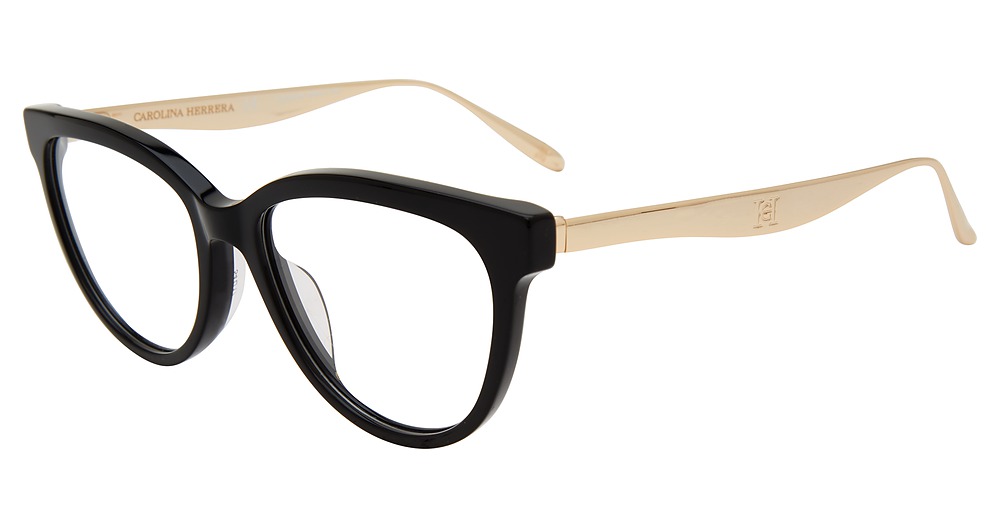 Carolina Herrera VHN614M cateye eyeglasses in Black 0700