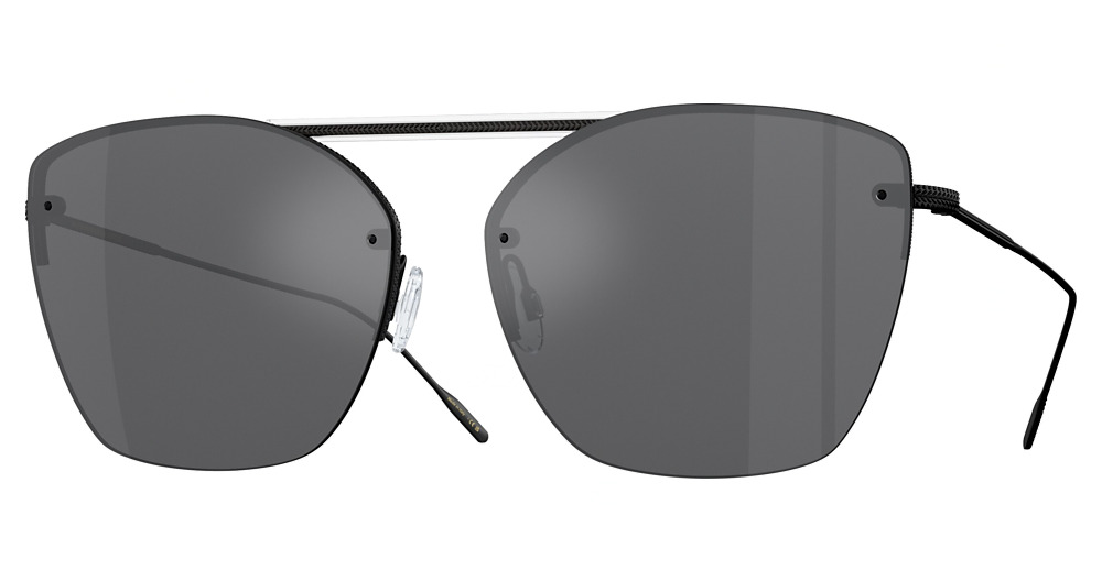 MATTE BLACK/CRYSTAL TOP / BLACK SATIN MIRROR