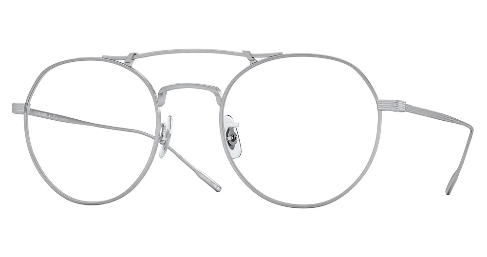 BRUSHED SILVER / BLUE BLOCK