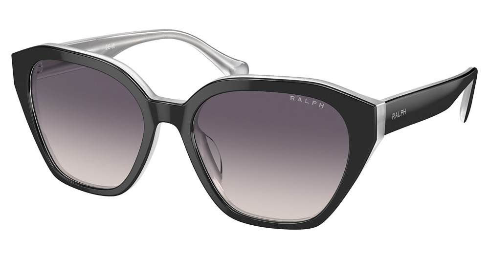 SHINY BLACK ON OPAL GREY / PINK GRADIENT DARK GREY