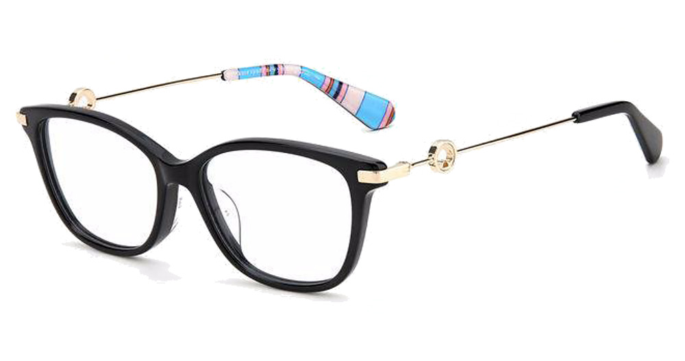 Kate Spade EVERETTA/F rectangle eyeglasses in Black