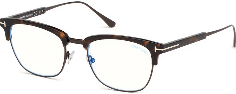 Shiny Classic Dark Havana, Shiny Dark Ruthenium/ Blue Block Lenses