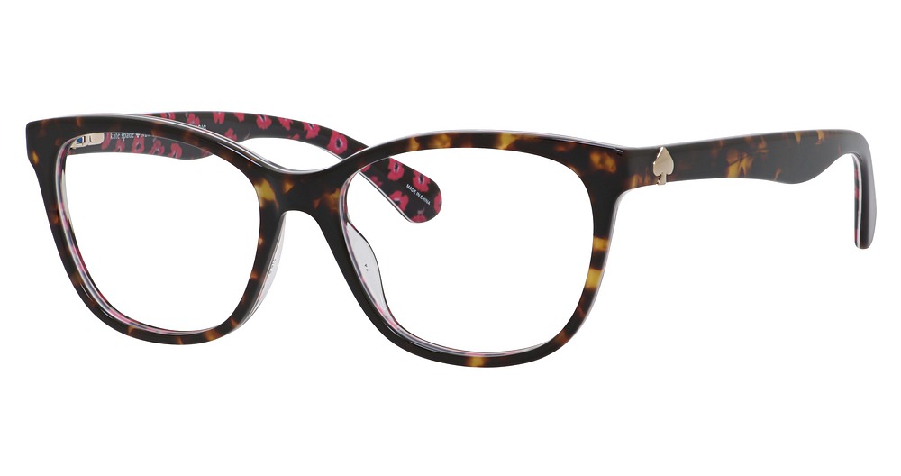 Kate Spade Atalina rectangle eyeglasses in Havana Pttrn