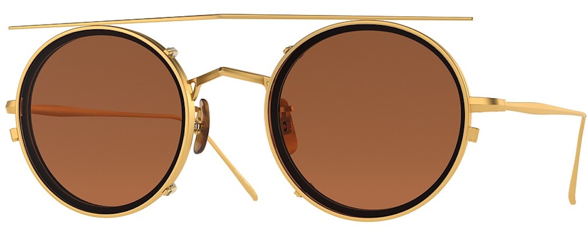 BRUSHED BRASS / DEMO LENS BROWN