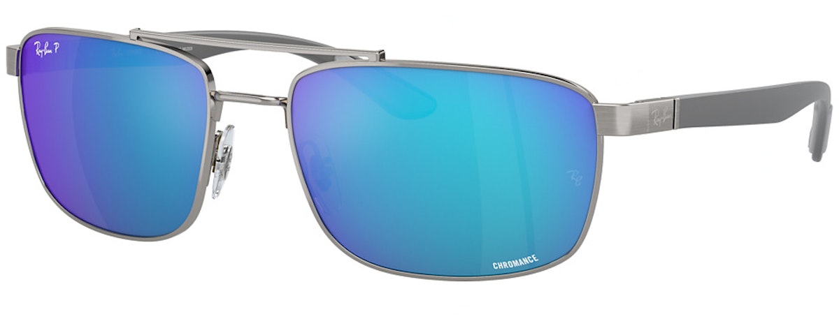 GUNMETAL / GREEN MIRROR BLU POLAR