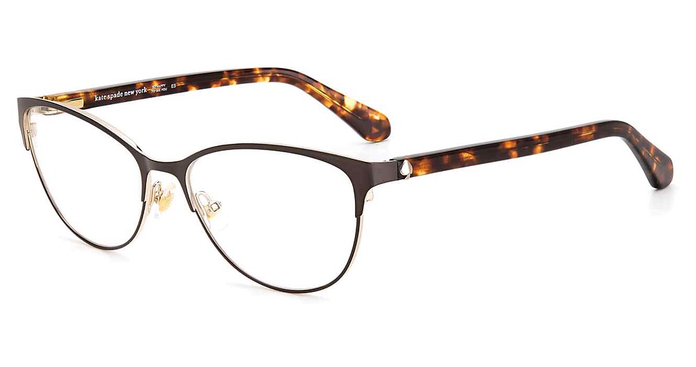 Kate Spade Hadlee rectangle eyeglasses in Havana