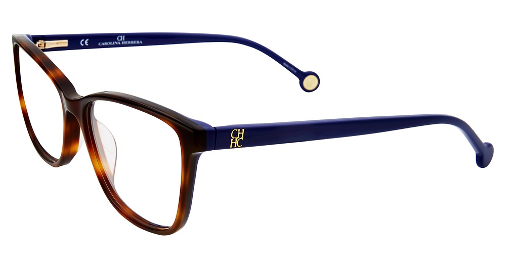 Carolina Herrera VHE717K square eyeglasses in Tortoise 0752