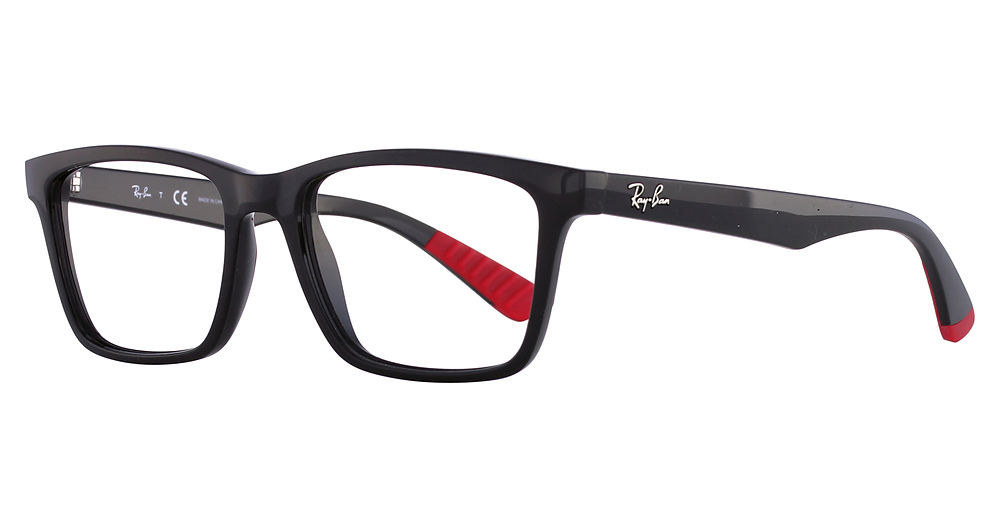 Ray-Ban RX7025 rectangle eyeglasses in Dark Grey