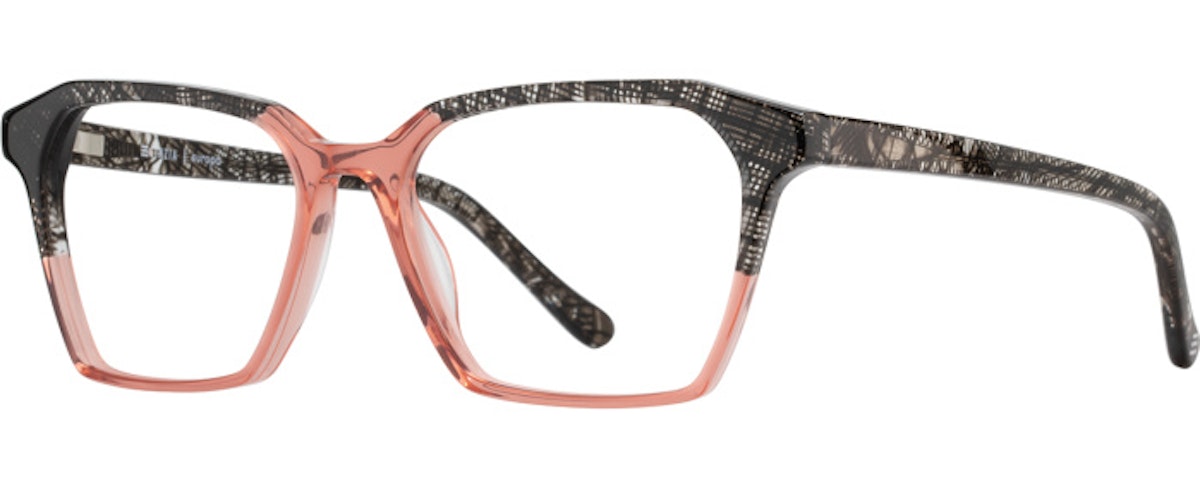 Coral / Black Plaid