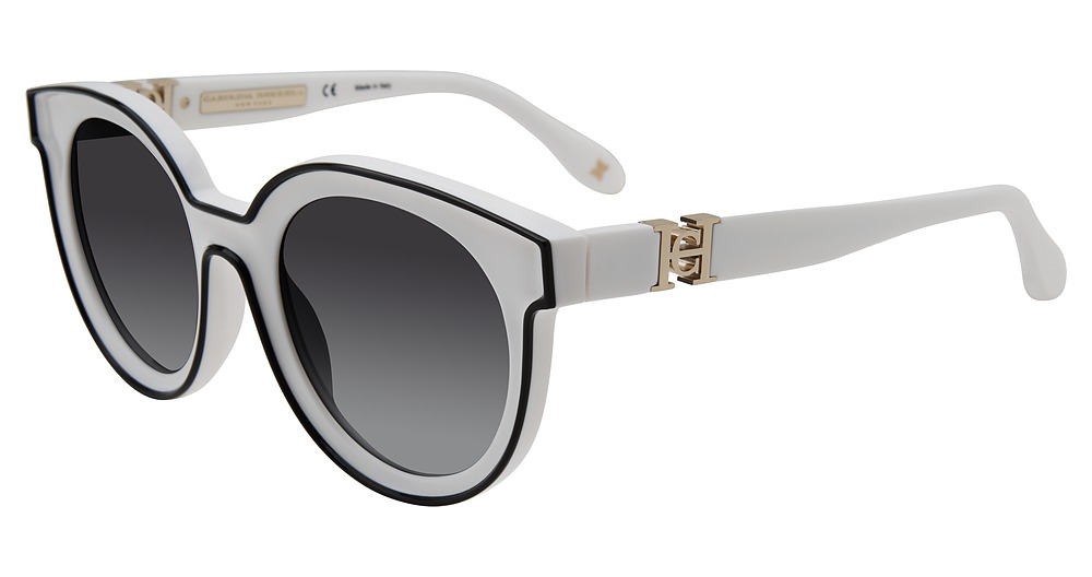 Carolina Herrera SHN574M round sunglasses in White 0943