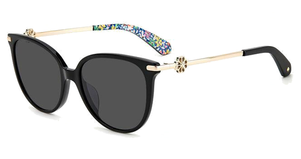 Kate Spade KRISTINA/G/S cateye sunglasses in Black/Grey