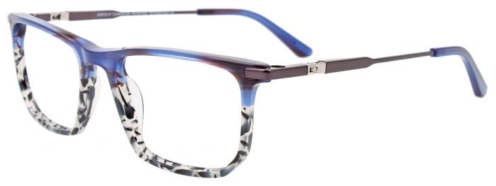 Blue & Grey Tortoise / Dark Steel