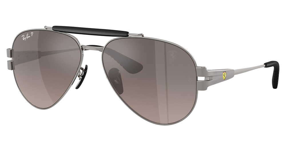 Ray-Ban RB3762M sunglasses in Gunmetal/Grey Gradient Polarized