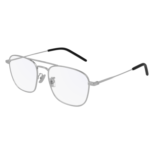 Saint Laurent SL 309 OPT rectangle eyeglasses in Silver Silver Transparent