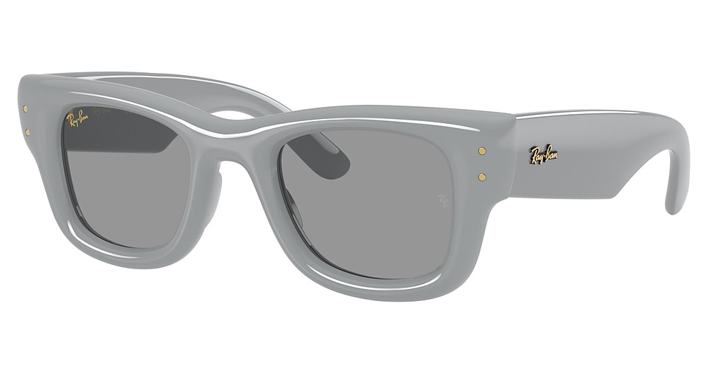 Ray-Ban RB4940 WAYFARER PUFFER square sunglasses in Solid Grey/Grey